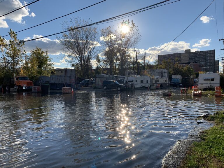 Waterlogged streets